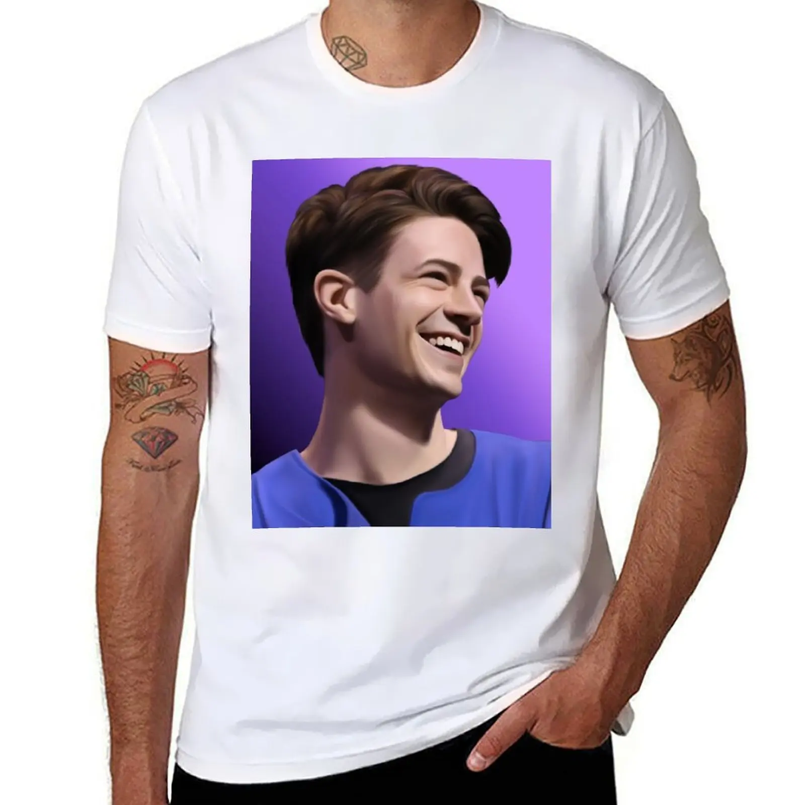 Grant Gustin T-Shirt man tshirt funny t shirts cotton T-Shirt 
Grant Gustin T-Shirt man tshirt funny t shirts cotton T-Shirt