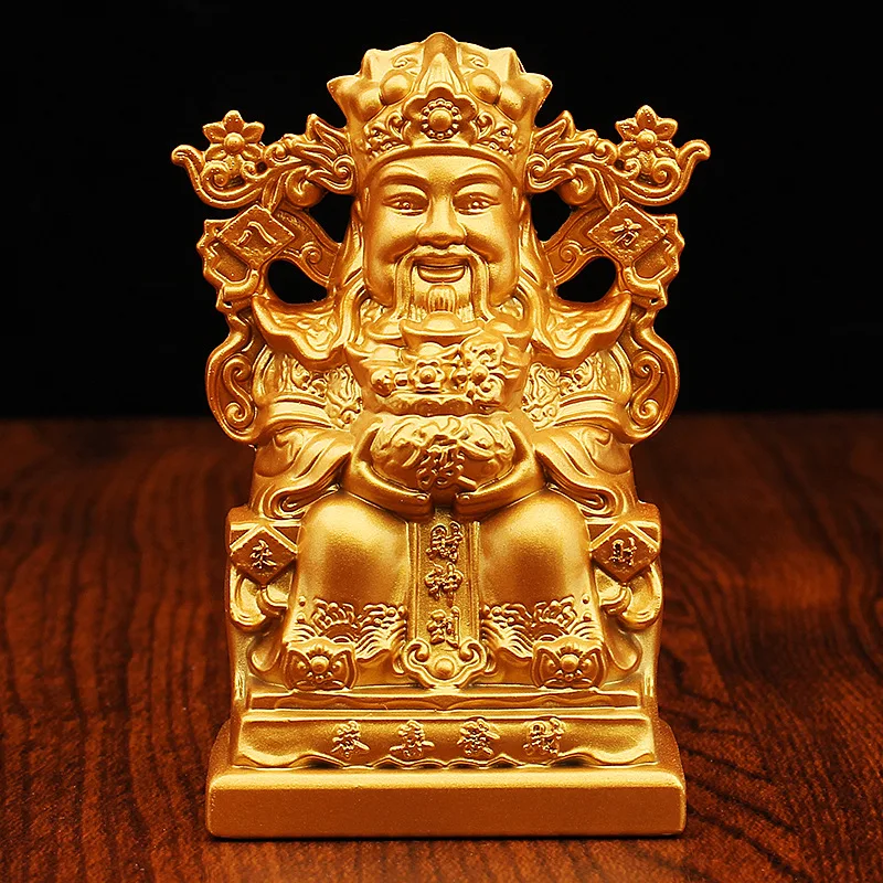 Gold-Plated God of Wealth Buddha Statue Ornament for Home Altar Living Room Shop Office Housewarming Front Desk Wealth-Attractin
Gold-Plated God of Wealth Buddha Statue Ornament for Home Altar Living Room Shop Office Housewarming Front Desk Wealth-Attractin