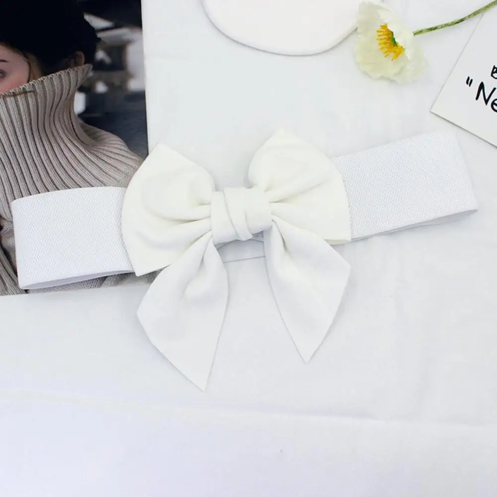 Women Bow Belt Versatile Women's Wide Elastic Waistband with Elegant Large Bowknot Dress Decorative Belt for Stylish Waist
Women Bow Belt Versatile Women's Wide Elastic Waistband with Elegant Large Bowknot Dress Decorative Belt for Stylish Waist