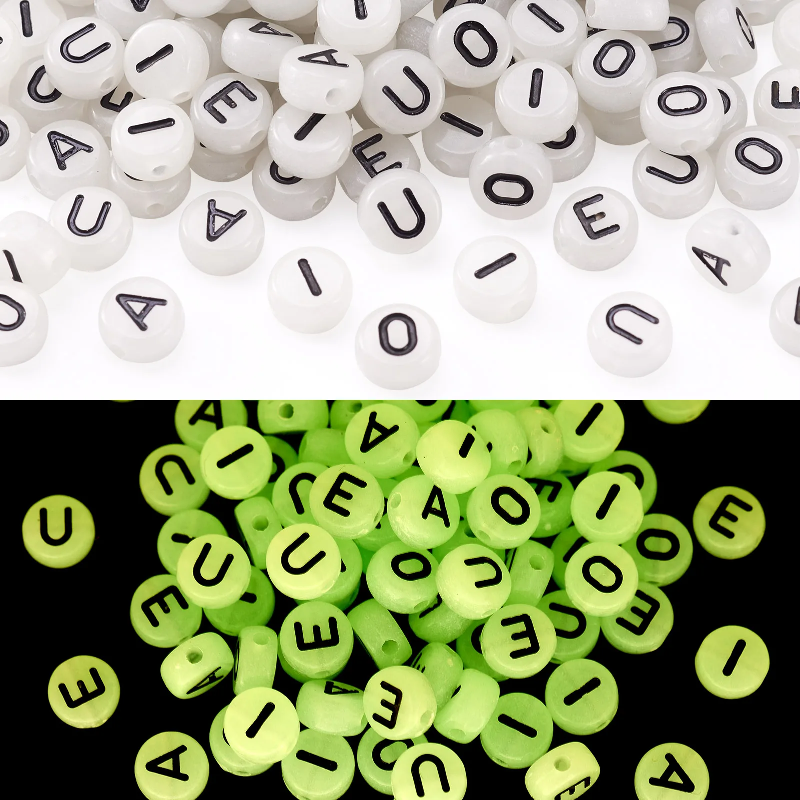500Pcs Luminous Acrylic Enamel Flat Round Letter Beads A/E/I/O/U Alphabet Loose Beads for Jewelry Making Accessories
500Pcs Luminous Acrylic Enamel Flat Round Letter Beads A/E/I/O/U Alphabet Loose Beads for Jewelry Making Accessories