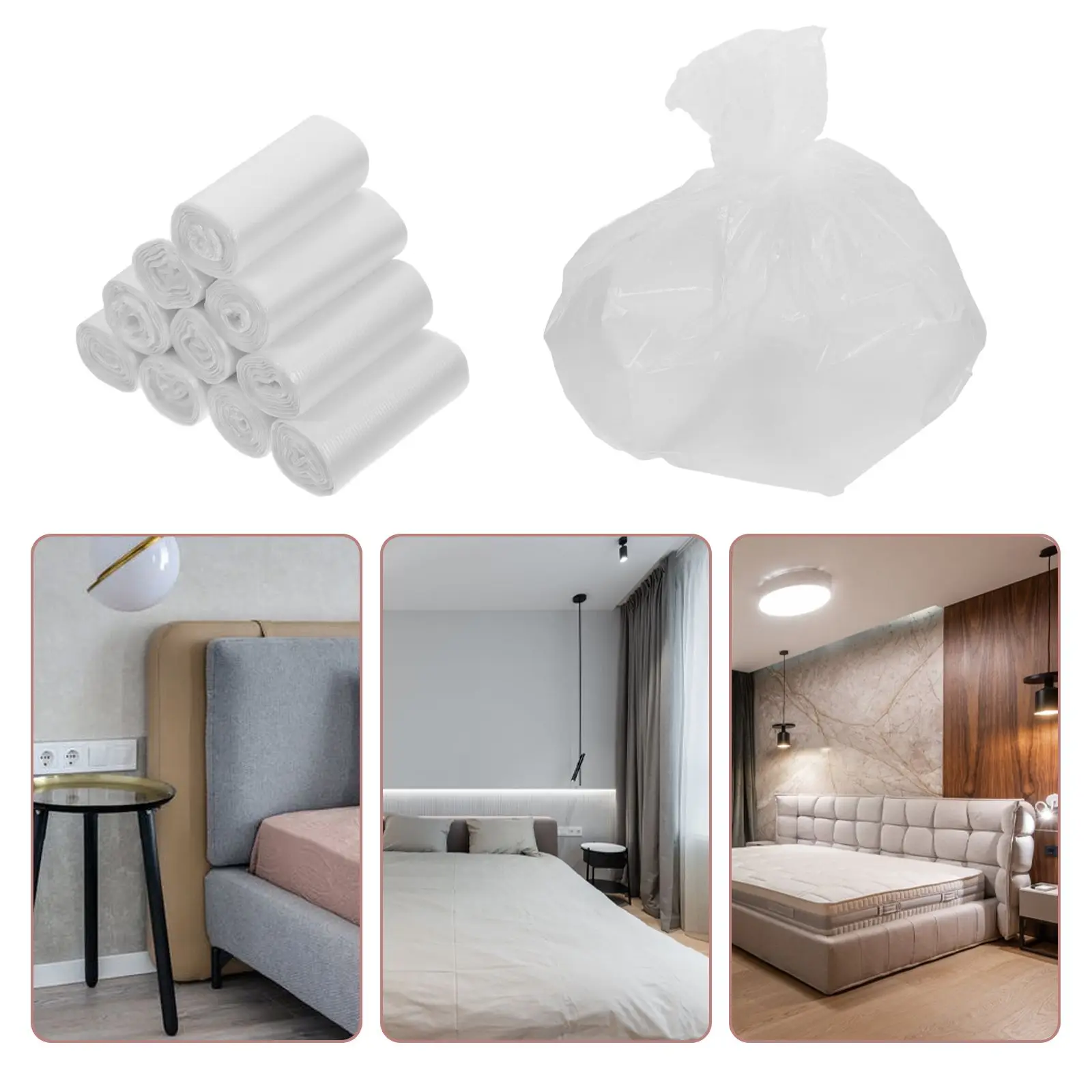 300pcs 30x35cm Practical Garbage Bag Small Garbage Bags Desktop Trash Can PE Material Durable Waste Bag Container
300pcs 30x35cm Practical Garbage Bag Small Garbage Bags Desktop Trash Can PE Material Durable Waste Bag Container