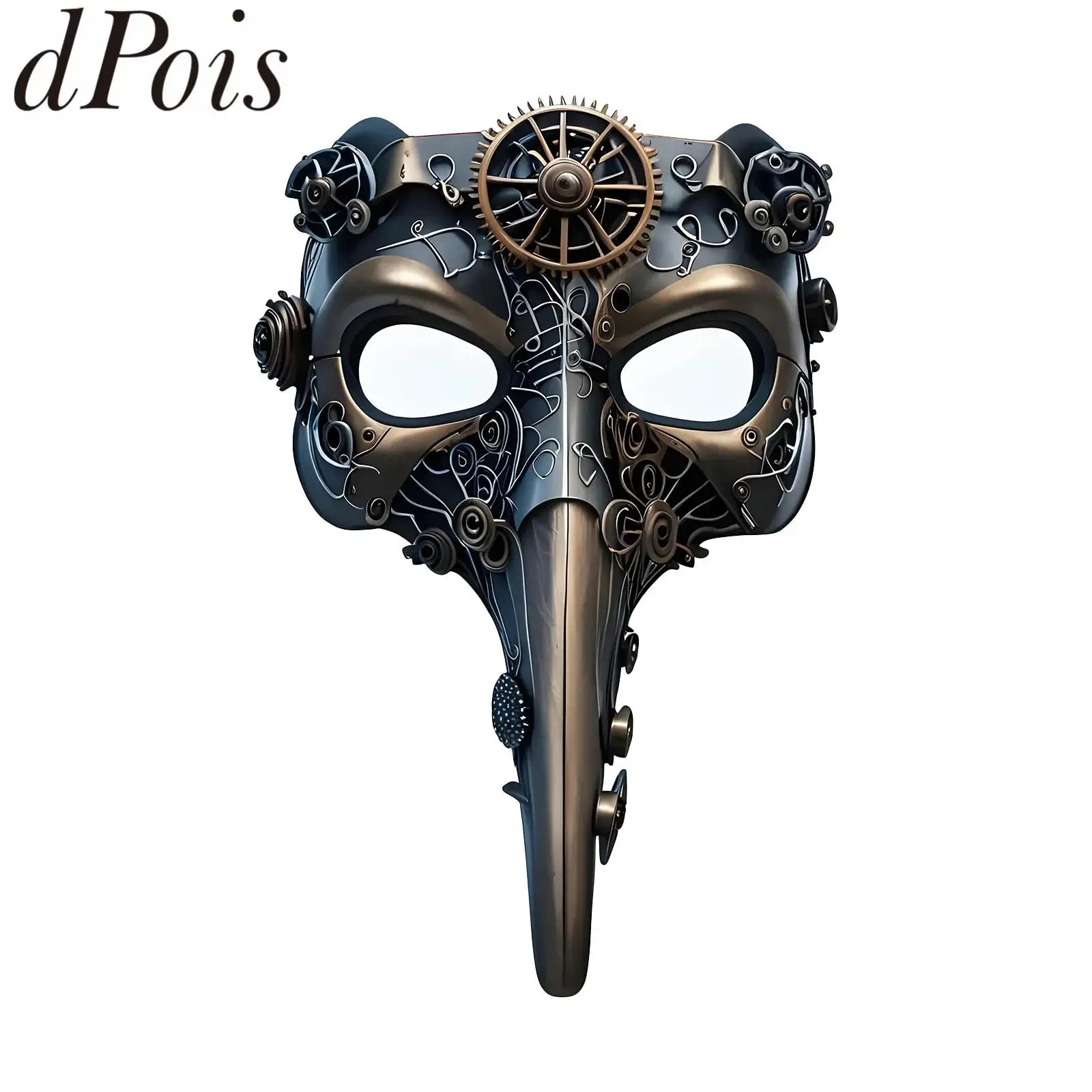Masquerade Mask Adult Vintage Retro Full Face Venetian Masks Halloween Mardi Gras Carnival Cosplay Mechanical Gear Phantom Mask
Masquerade Mask Adult Vintage Retro Full Face Venetian Masks Halloween Mardi Gras Carnival Cosplay Mechanical Gear Phantom Mask