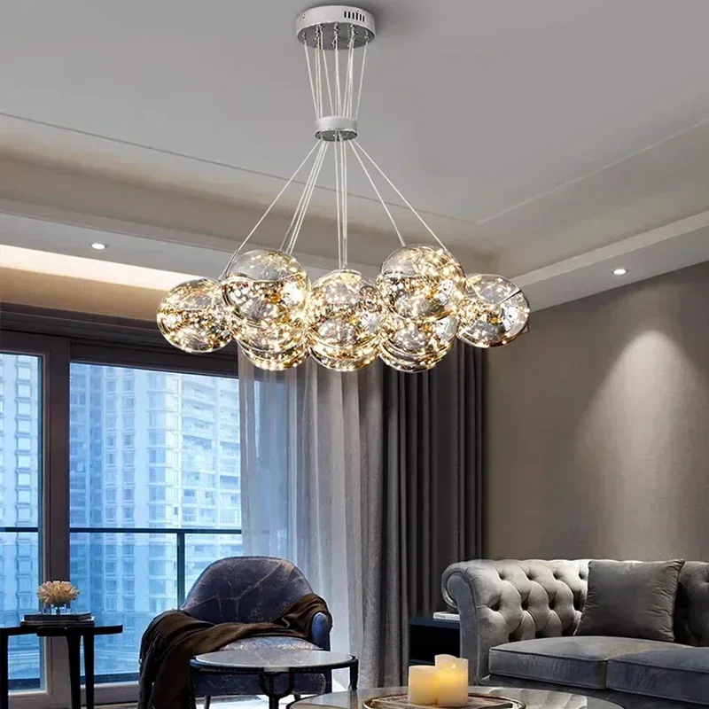 Nordic Led Chandelier Soot Amber Clear Light Glass LIGHT For Living Room Center Table Bedroom Home Decor Pendant Lamps Lusters 
Nordic Led Chandelier Soot Amber Clear Light Glass LIGHT For Living Room Center Table Bedroom Home Decor Pendant Lamps Lusters