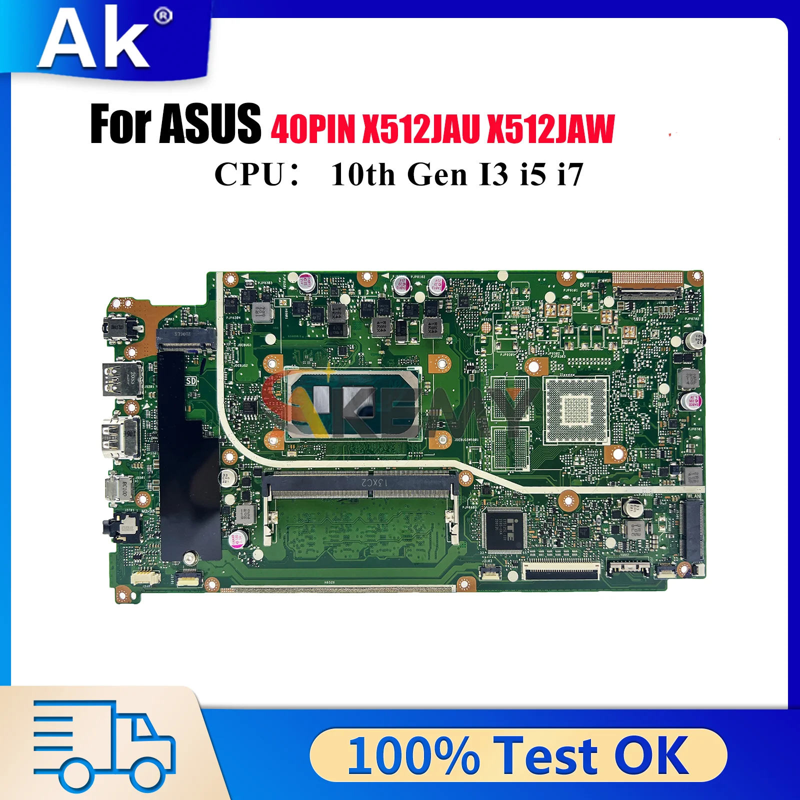 X512JAU Материнская плата для ноутбука ASUS V5000J X512JAW A512J F512J S512J X512JP X512J X512JF K512J Материнская плата с 10-го поколения I3 i5 i7
X512JAU Материнская плата для ноутбука ASUS V5000J X512JAW A512J F512J S512J X512JP X512J X512JF K512J Материнская плата с 10-го поколения I3 i5 i7