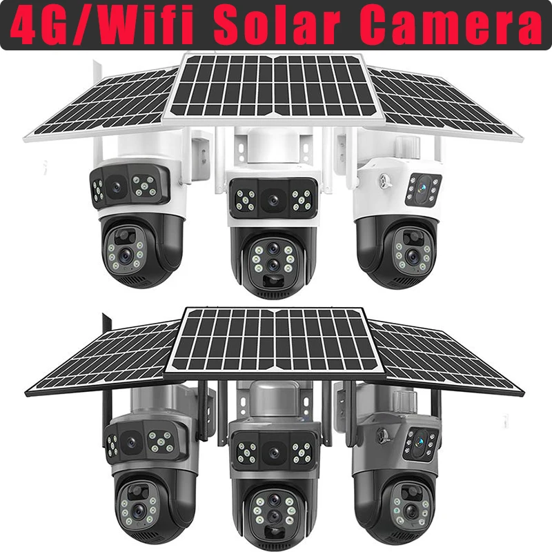 10K PTZ Human Auto Tracking 10X Zoom Triple Lens Dual Screen WiFi IP Camera Wireless Outdoor Surveillance Cameras Monitor Cam
10K PTZ Human Auto Tracking 10X Zoom Triple Lens Dual Screen WiFi IP Camera Wireless Outdoor Surveillance Cameras Monitor Cam