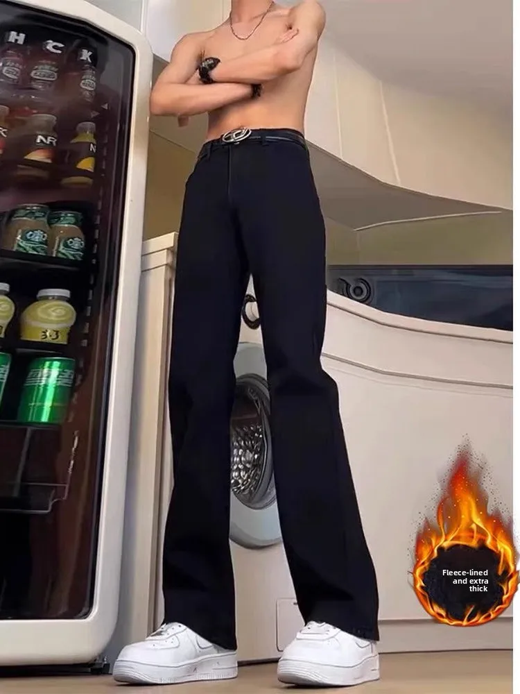 High Waist Flared Jeans Women's Fce Lined Slim Straight Knife Denim Pants American Vibe Casual High Rise Slimming
High Waist Flared Jeans Women's Fce Lined Slim Straight Knife Denim Pants American Vibe Casual High Rise Slimming