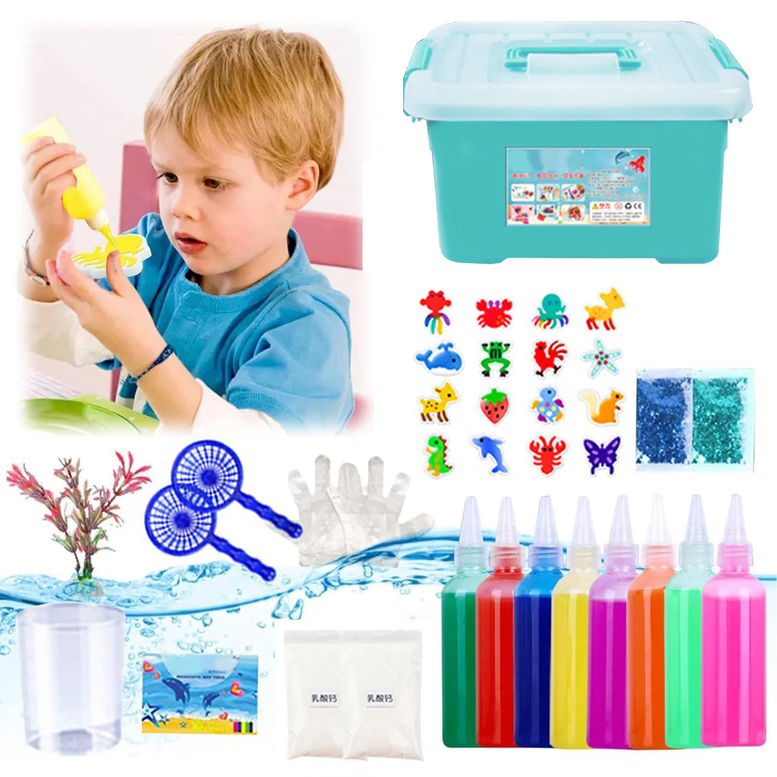 DIY Magic Water Elf Creative 3D Magic Gels Mold Kit Water Gels Toy Figures Handmade Science Experiment DIY Kit Toys Gift
DIY Magic Water Elf Creative 3D Magic Gels Mold Kit Water Gels Toy Figures Handmade Science Experiment DIY Kit Toys Gift