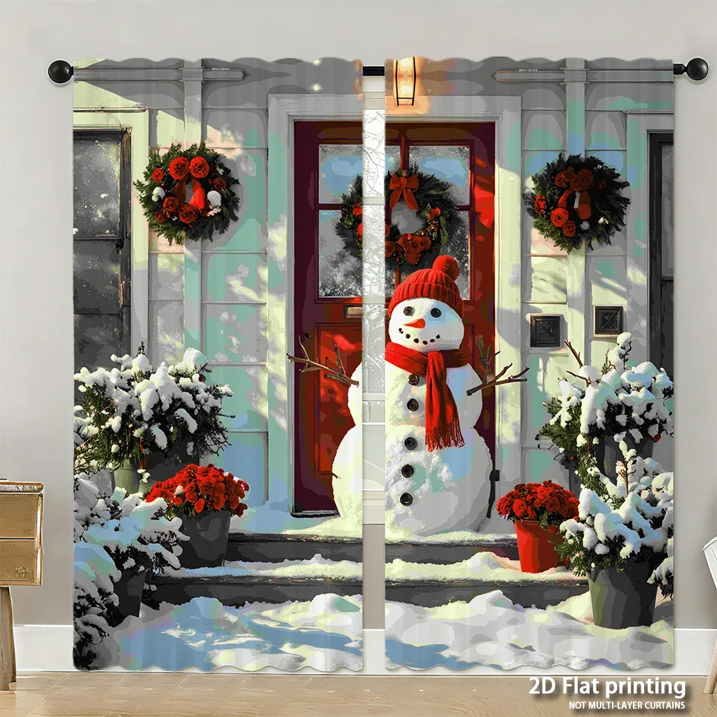Набор из 2 предметов, шторы высокой четкости с цифровой печатью, снеговик, зимняя красная дверь, рождественский венок, красные цветы, снег, украшение для дома
Набор из 2 предметов, шторы высокой четкости с цифровой печатью, снеговик, зимняя красная дверь, рождественский венок, красные цветы, снег, украшение для дома