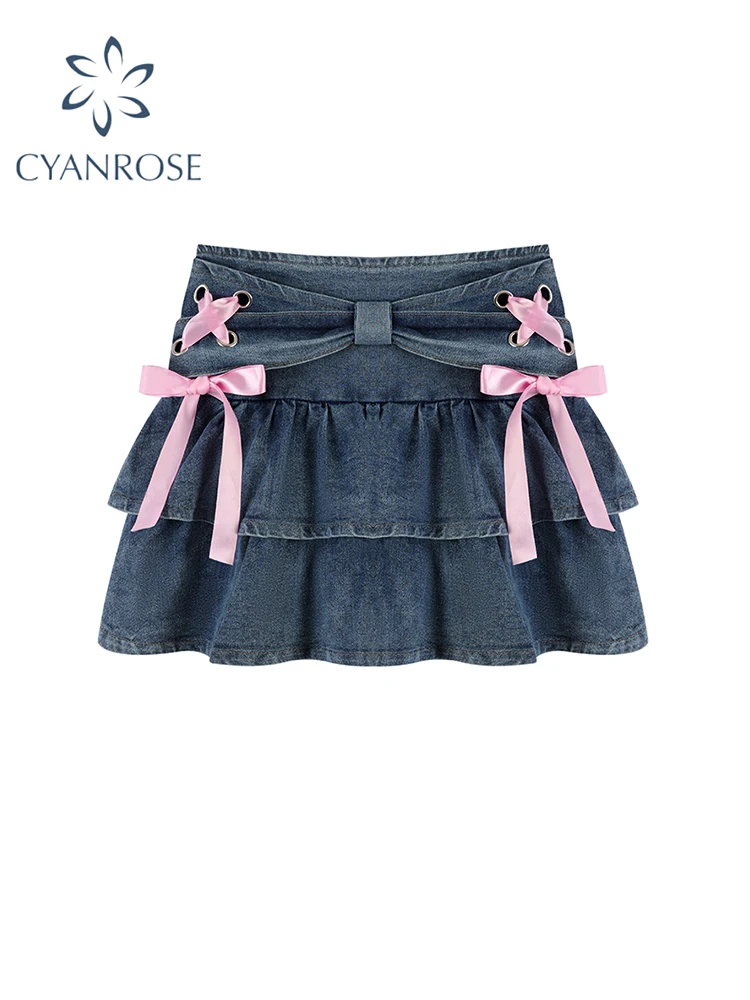 Women's Y2k Pleated Denim Skirt Vintage Bandage Cowboy Skirt Harajuku Korean Elegant Jean Skirts Aesthetic 2000s Clothes Summer
Women's Y2k Pleated Denim Skirt Vintage Bandage Cowboy Skirt Harajuku Korean Elegant Jean Skirts Aesthetic 2000s Clothes Summer