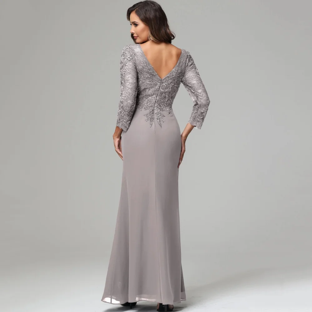 Wedding Guest Gown Customized Mother of the Bride Dress A Line Lace Vintage Chiffon Split Evening robe mother of bride
Wedding Guest Gown Customized Mother of the Bride Dress A Line Lace Vintage Chiffon Split Evening robe mother of bride