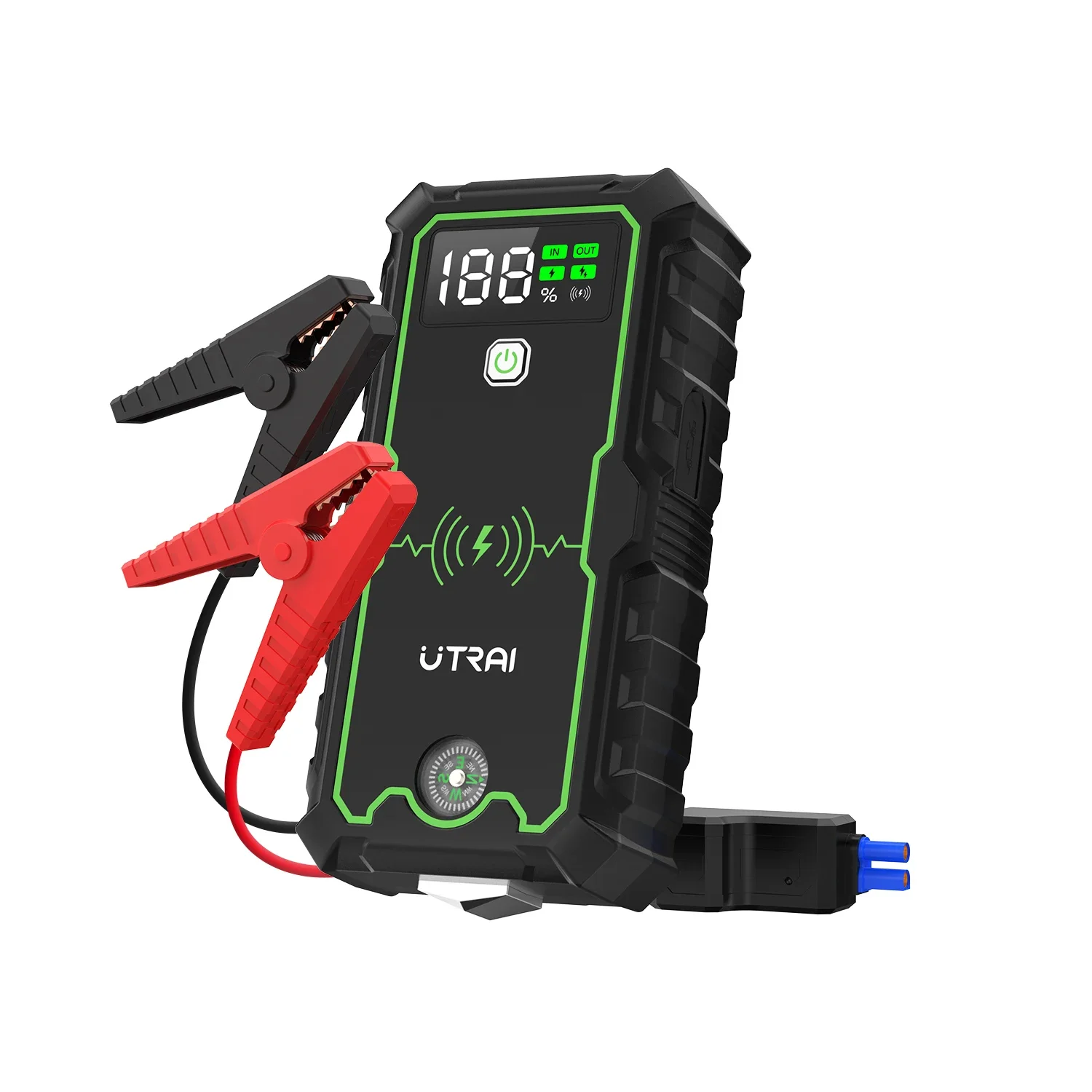 Utrai JS-1 Pro Multifunction Emeygency Vehicle Tools 12V Car Booster Wireless charging 2500A Jump Starter Factory Wholesale
Utrai JS-1 Pro Multifunction Emeygency Vehicle Tools 12V Car Booster Wireless charging 2500A Jump Starter Factory Wholesale