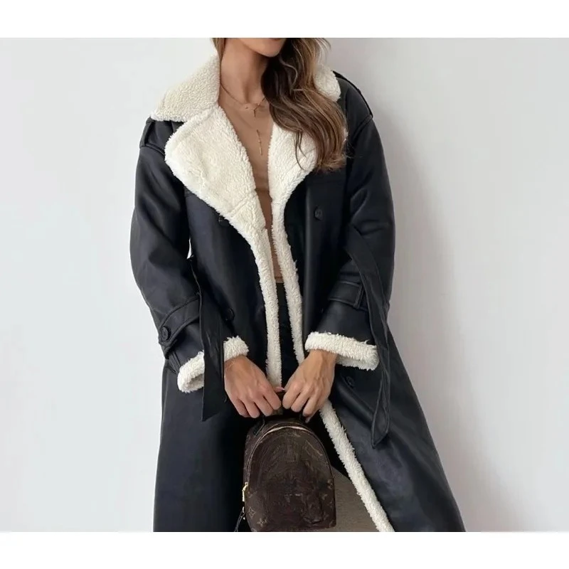 Europe, America, Autumn and Winter Double-lapel Coat Maillard Wears Composite Fur Plush
Europe, America, Autumn and Winter Double-lapel Coat Maillard Wears Composite Fur Plush