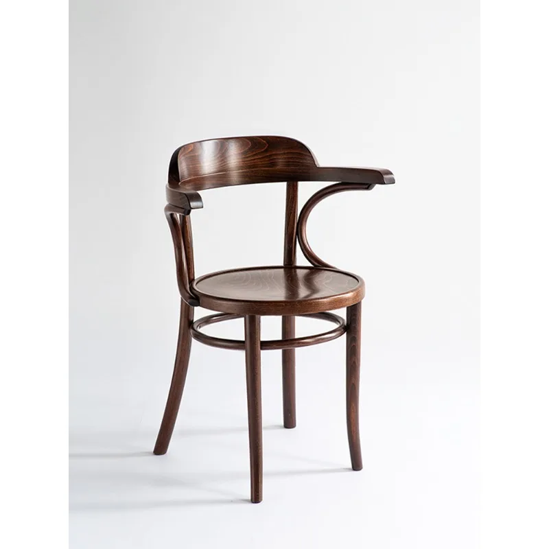 Solid wood retro medieval dining chair backrest armrest chair
Solid wood retro medieval dining chair backrest armrest chair