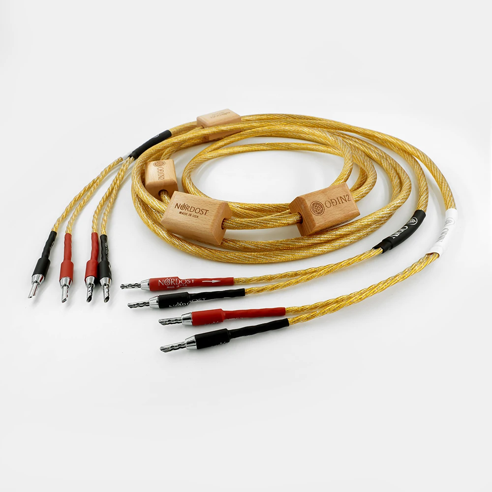 Hi-Fi Nordost Odin золотистый кабель для динамика, серебристый телефон, с посеребренными пилообразными зубьями, штекер типа банан диаметром 4,5
Hi-Fi Nordost Odin золотистый кабель для динамика, серебристый телефон, с посеребренными пилообразными зубьями, штекер типа банан диаметром 4,5