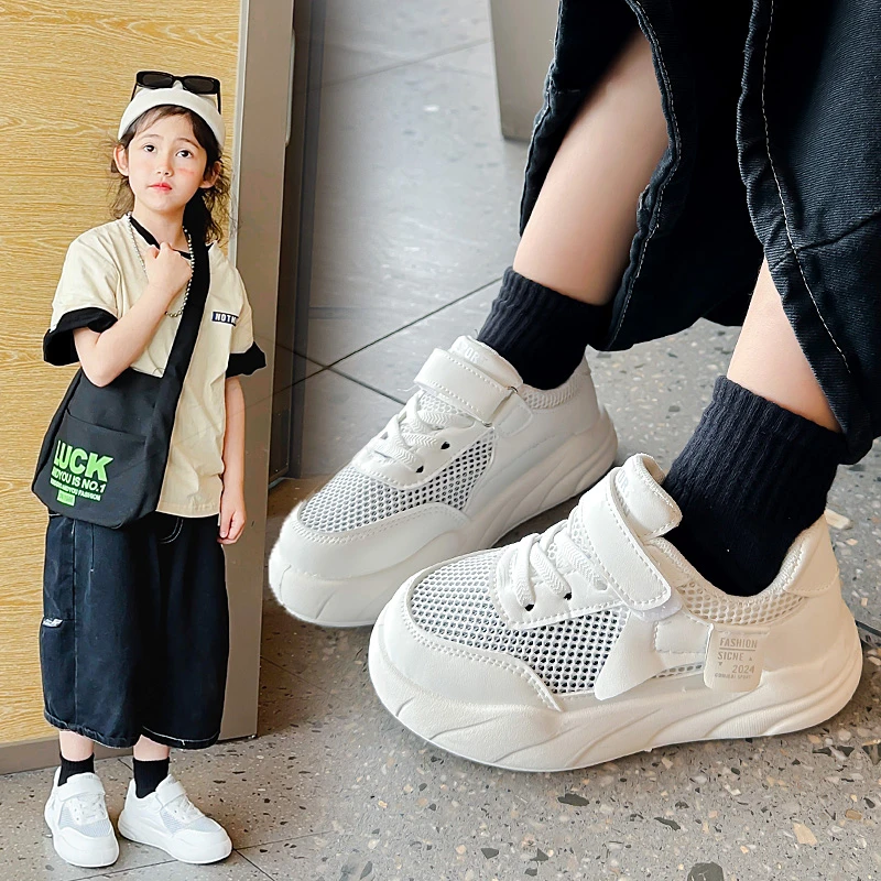 Children Fashion White Shoes 2024 Summer Boys Sneakers Hollow Net Shoes for Kids Girls Casual Board Shoe Big Child Bread Shoes
Children Fashion White Shoes 2024 Summer Boys Sneakers Hollow Net Shoes for Kids Girls Casual Board Shoe Big Child Bread Shoes