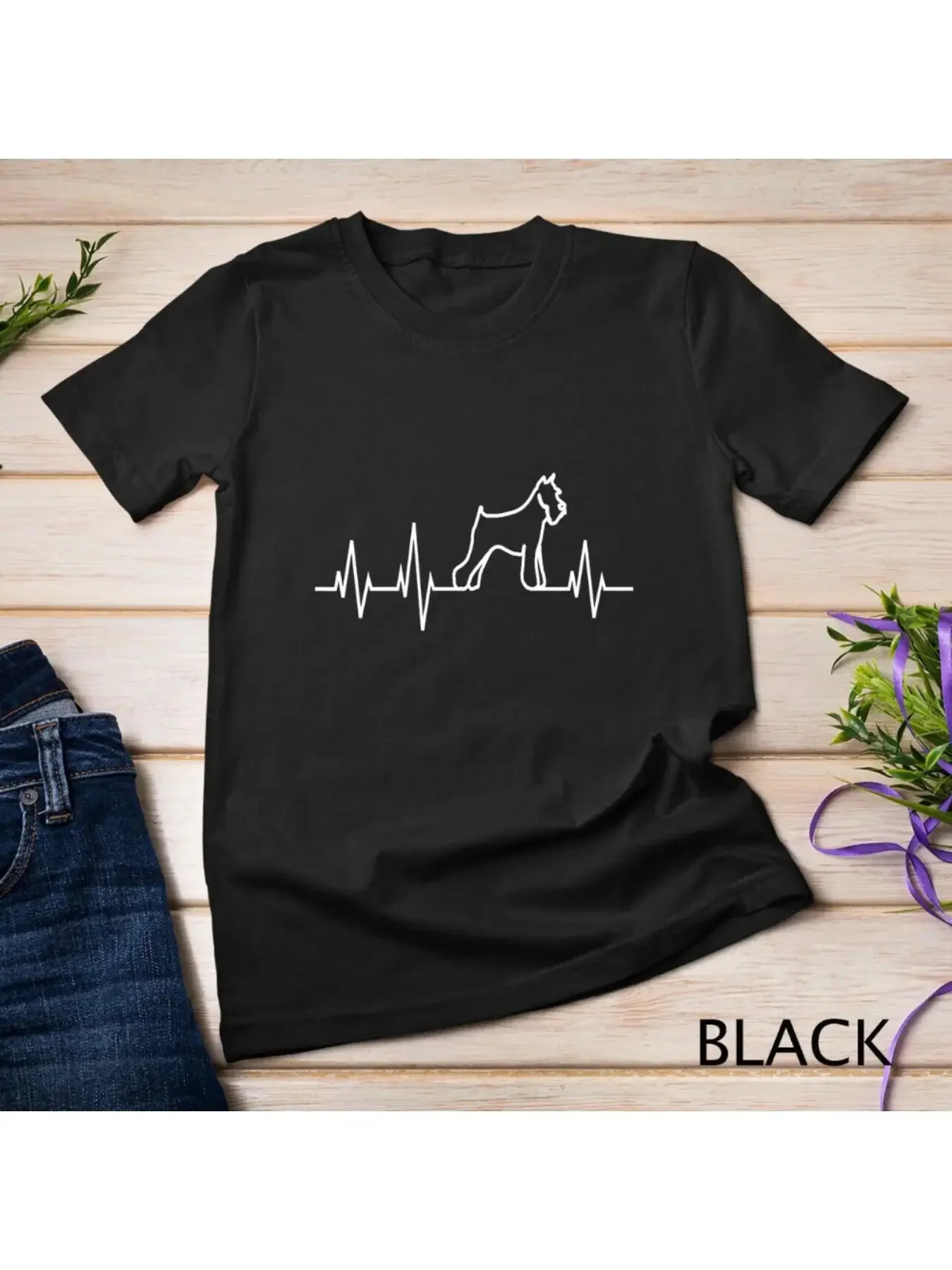 Футболка с рисунком шнауцера Heartbeat Dog Lover, мягкая хлопковая дышащая футболка с круглым вырезом для мужчин
Футболка с рисунком шнауцера Heartbeat Dog Lover, мягкая хлопковая дышащая футболка с круглым вырезом для мужчин