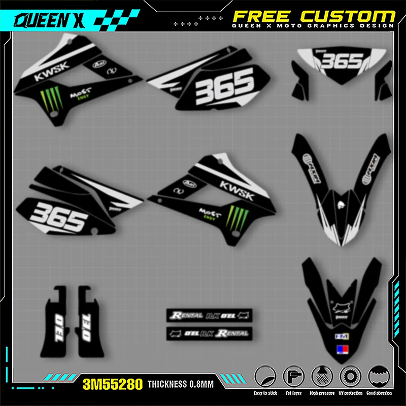 QUEEN X MOTO новые мотоциклетные графические защитные наклейки для KAWASAKI KX250 250 2008-2021 003
QUEEN X MOTO новые мотоциклетные графические защитные наклейки для KAWASAKI KX250 250 2008-2021 003