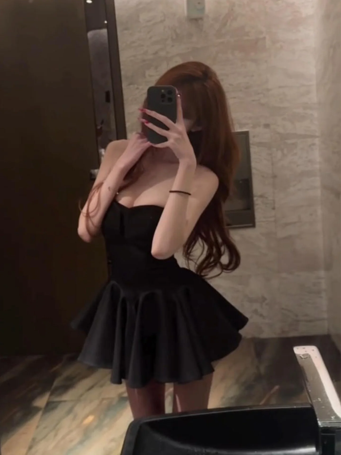 XZY plus Size Sweet Spicy Black Strapless Dress Women's 25th Birthday High Waist Puffy Dress Polyester Fiber Slim Fit
XZY plus Size Sweet Spicy Black Strapless Dress Women's 25th Birthday High Waist Puffy Dress Polyester Fiber Slim Fit