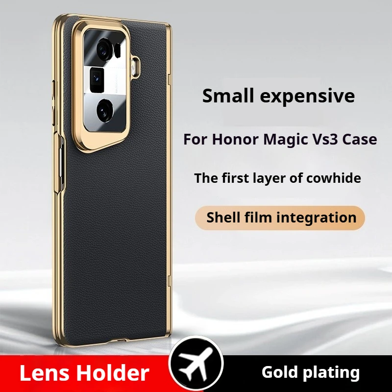 Genuine leather for Honor Magic Vs3 Case folding screen shell film integrated center axis hinge all-inclusive with bracket Case
Genuine leather for Honor Magic Vs3 Case folding screen shell film integrated center axis hinge all-inclusive with bracket Case