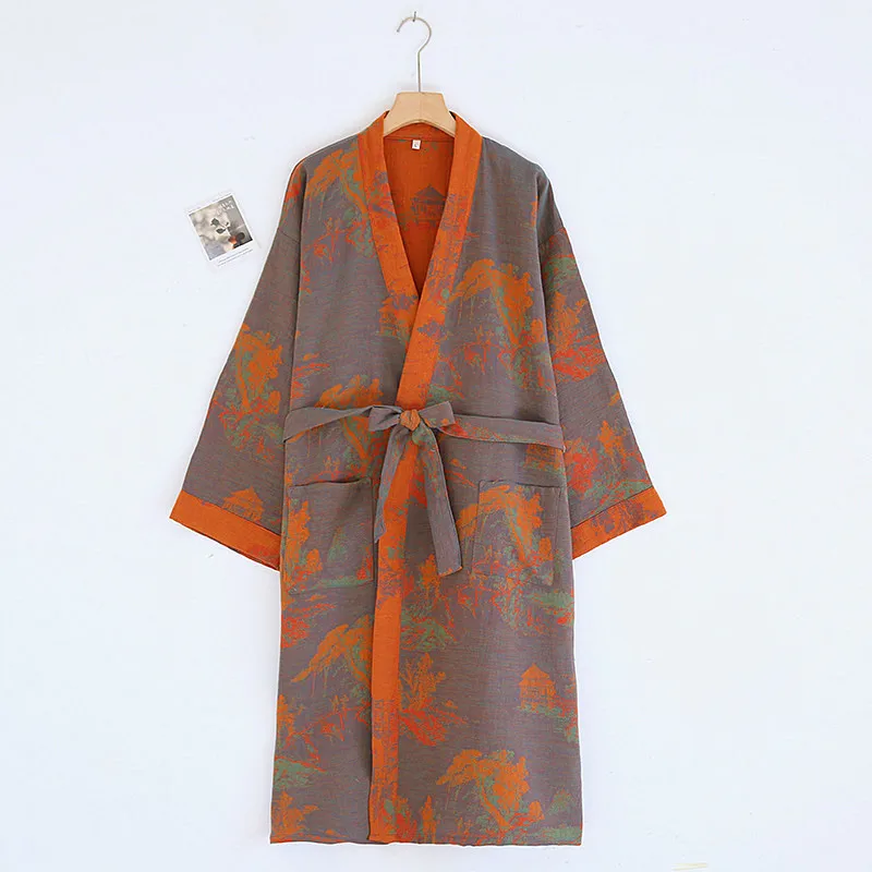 100% Cotton Lounge Women's Bathrobe Fashion Printed Autumn Winter Sleepwear Dressing Gowns Autumn Winter Home Wear Sleep Robes
100% Cotton Lounge Women's Bathrobe Fashion Printed Autumn Winter Sleepwear Dressing Gowns Autumn Winter Home Wear Sleep Robes