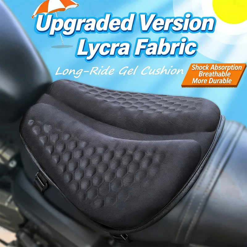 Motorcycle Seat Cushion 3D Honeycomb Anti-slip Motorcycle Gel Seat Cushion Moto Pressure Relief Ride Seat Pad Moto Accessories
Motorcycle Seat Cushion 3D Honeycomb Anti-slip Motorcycle Gel Seat Cushion Moto Pressure Relief Ride Seat Pad Moto Accessories