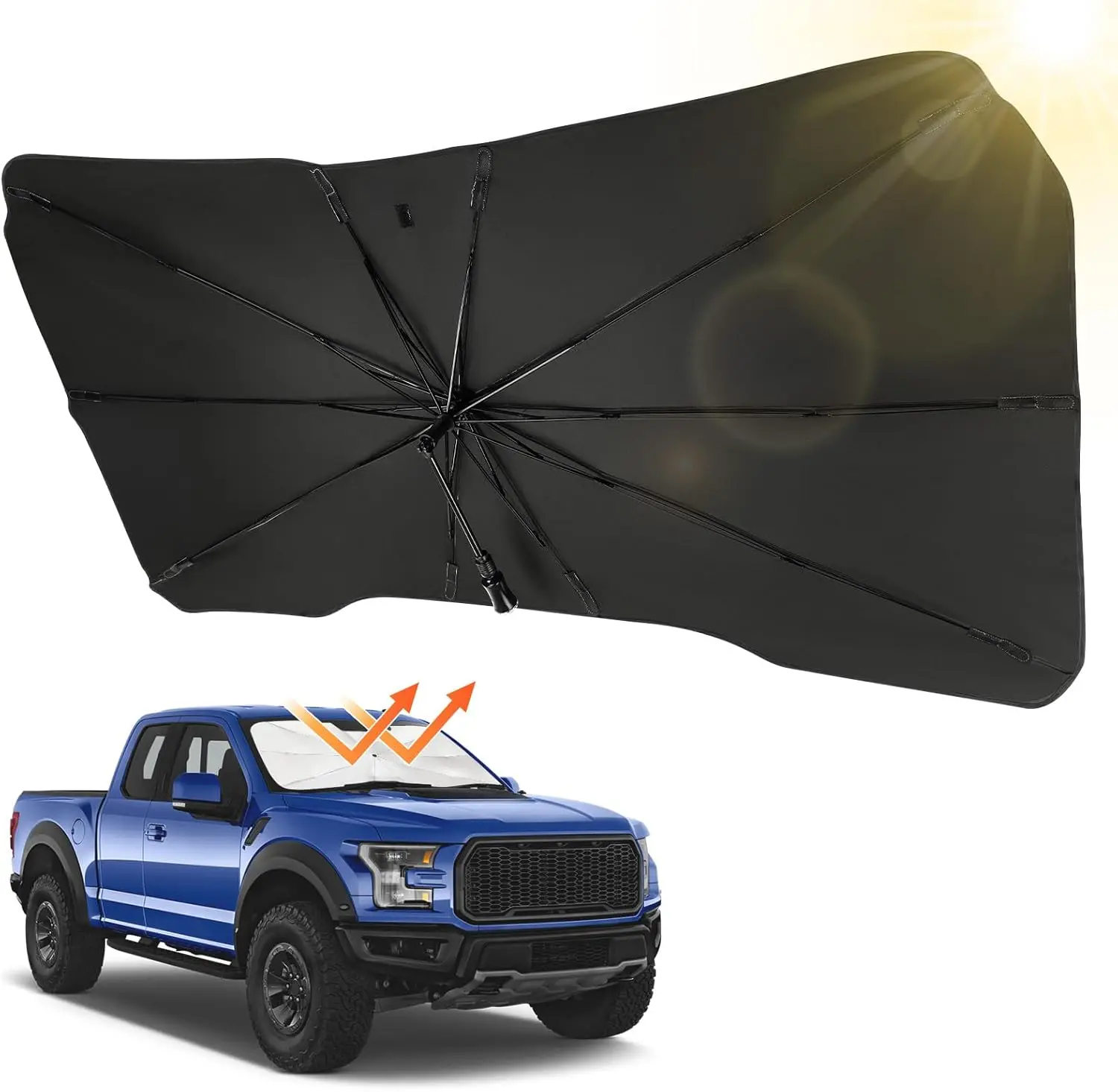Windshield Sun Shade Umbrella - Fit for Ford 2015-2025 F150 F250 F350
Windshield Sun Shade Umbrella - Fit for Ford 2015-2025 F150 F250 F350