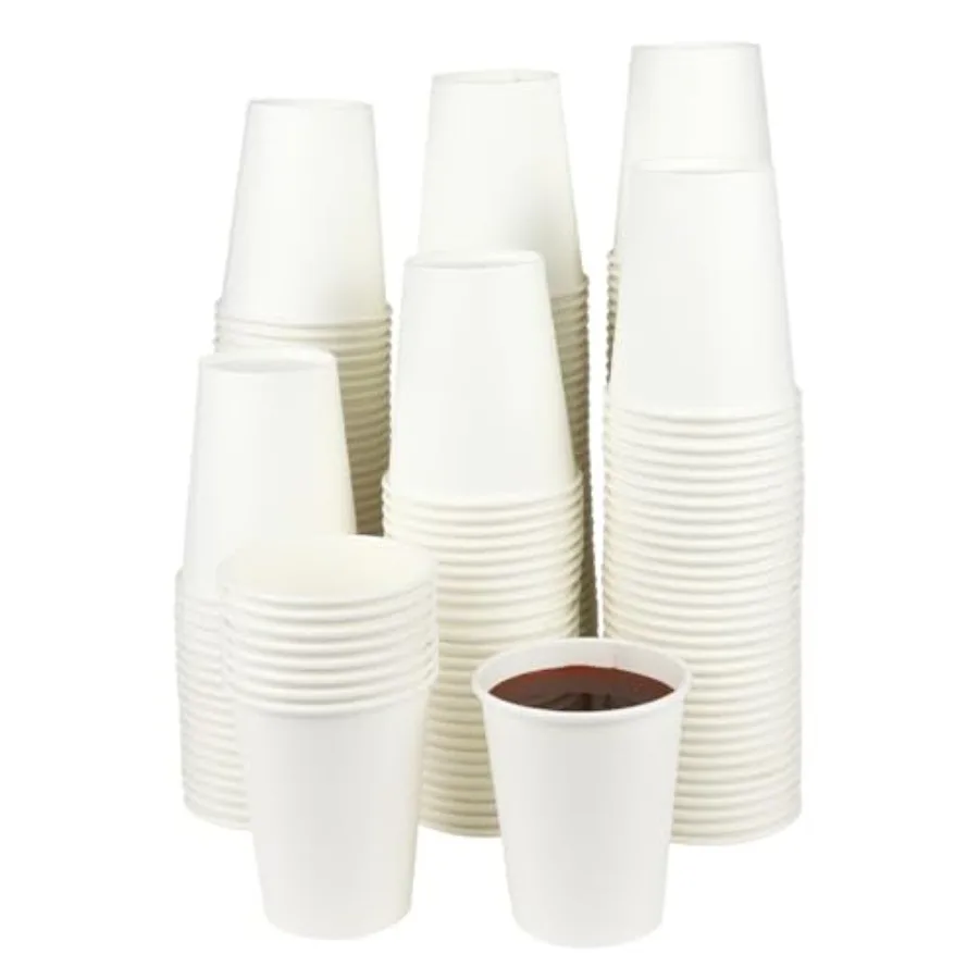 Paper Cups 8 Oz, 120 Pack Paper Coffee Cups 8 Oz, Disposable Cups for Hot and Clod Beverage, White Water Cups, Disposable Tea C
Paper Cups 8 Oz, 120 Pack Paper Coffee Cups 8 Oz, Disposable Cups for Hot and Clod Beverage, White Water Cups, Disposable Tea C