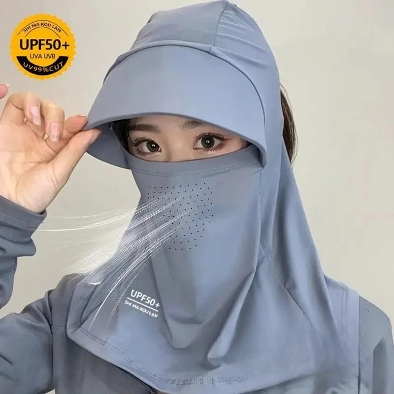 Women’s Ice Silk Cycling Face Gini: All-in-One Sun Hat, UV Protection Mask & Neck Gaiter (Summer)
Women’s Ice Silk Cycling Face Gini: All-in-One Sun Hat, UV Protection Mask & Neck Gaiter (Summer)