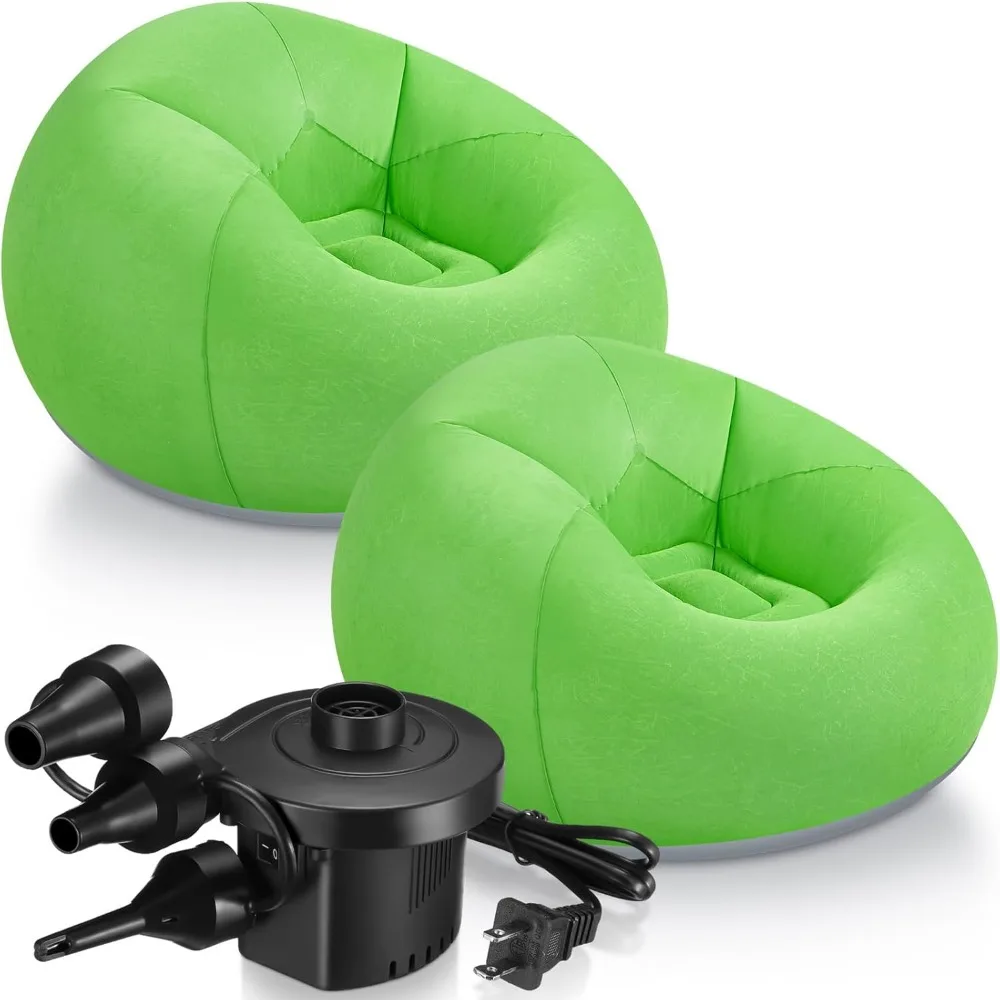 2 Piece Inflatable Bean Bag Chairs with Electric Air Pump Portable Blow Up Sofa Loungers for Indoor and Outdoor Use
2 Piece Inflatable Bean Bag Chairs with Electric Air Pump Portable Blow Up Sofa Loungers for Indoor and Outdoor Use