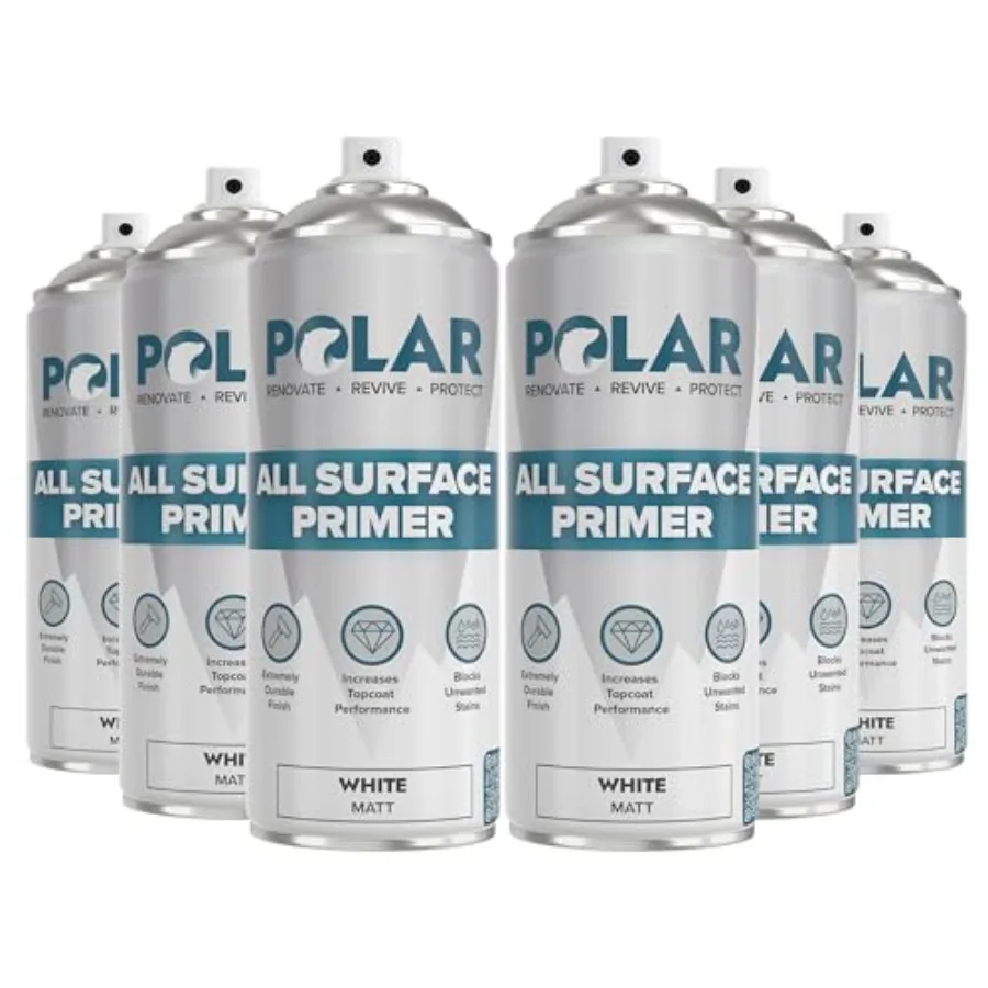Polar All Surface Primer Matte White for Wood Metal Plastic Brick - Enhanced Adhesion Quick Drying
Polar All Surface Primer Matte White for Wood Metal Plastic Brick - Enhanced Adhesion Quick Drying