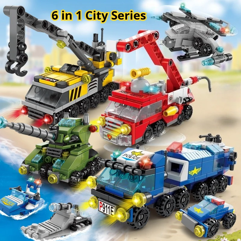 Building blocks Small particles Fire brigade Police Military Tank Building blocks assembled plugs Children educational toys girl
Building blocks Small particles Fire brigade Police Military Tank Building blocks assembled plugs Children educational toys girl