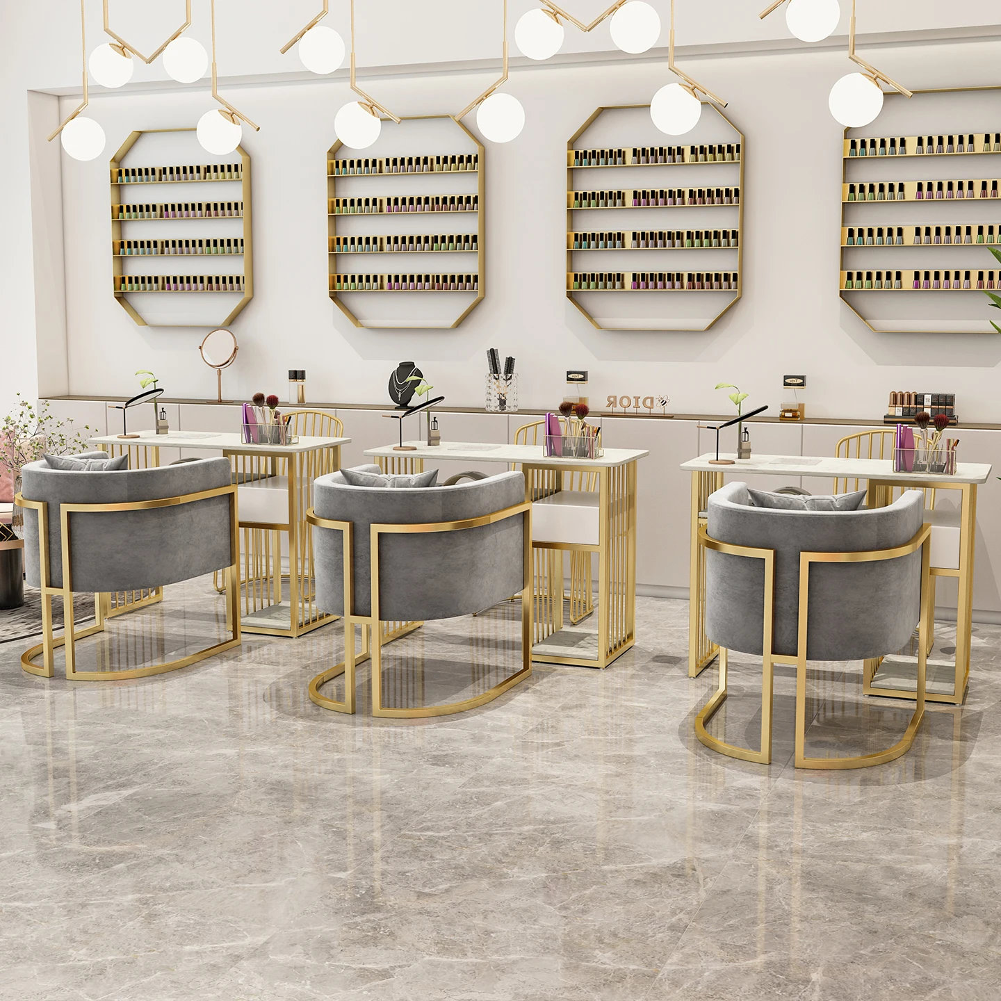 Nordic wrought iron double-layer marble vacuum cleaner manicure table and chair set Internet celebrity sofa chair nail
Nordic wrought iron double-layer marble vacuum cleaner manicure table and chair set Internet celebrity sofa chair nail
