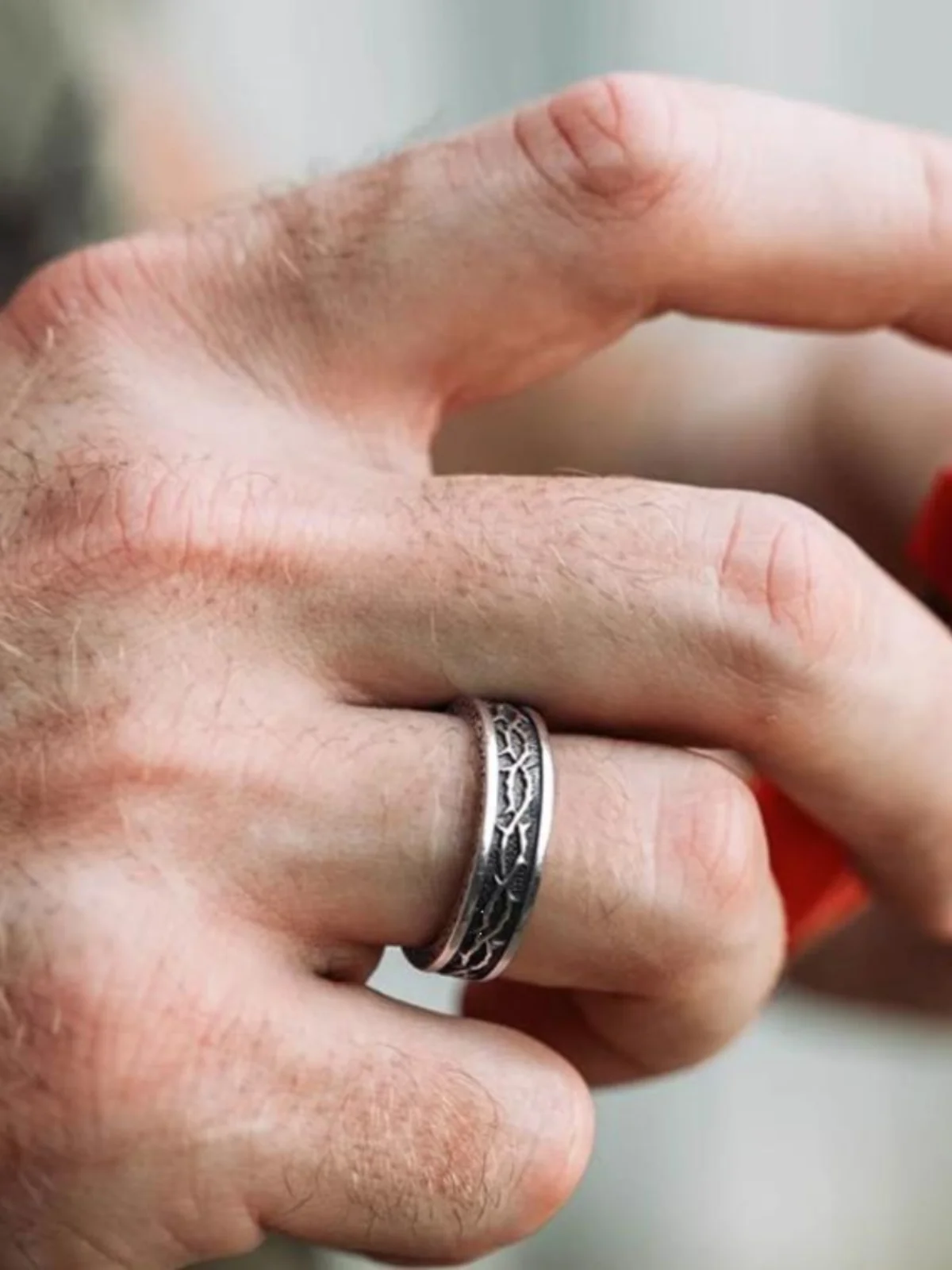 Retro Silver Thorns Ring Unisex Trendy Design Open Ring Fashionable All-Match Index Finger Ring Weier Court Style out
Retro Silver Thorns Ring Unisex Trendy Design Open Ring Fashionable All-Match Index Finger Ring Weier Court Style out