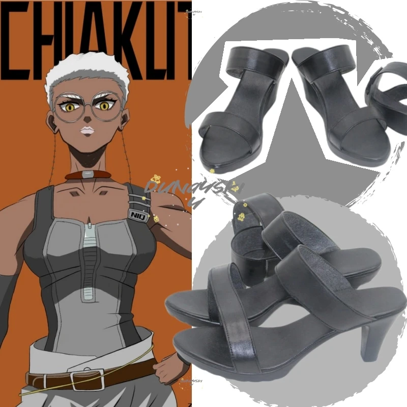 Gachiakuta Semiu Grier Cosplay Shoes Boots Anime Black High-heeled Sandals Halloween Carnival Party Props
Gachiakuta Semiu Grier Cosplay Shoes Boots Anime Black High-heeled Sandals Halloween Carnival Party Props
