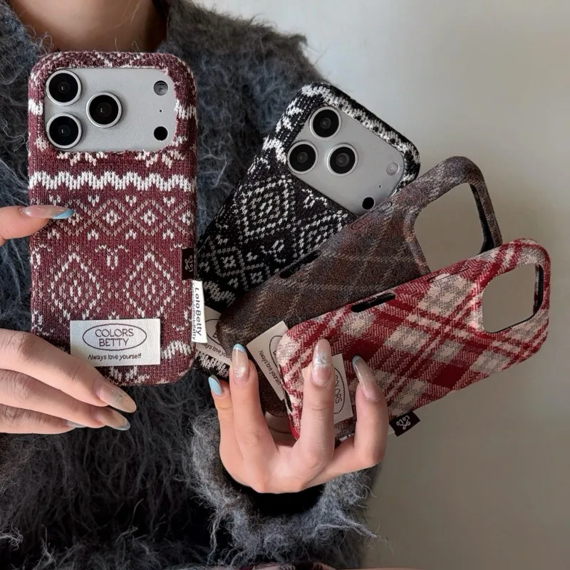 Korean Cute Flower Plaid Print Fabric Phone Case For iPhone 17 Pro 16 14 15 Pro Max Back Cover Shockproof Protective Cases For G
Korean Cute Flower Plaid Print Fabric Phone Case For iPhone 17 Pro 16 14 15 Pro Max Back Cover Shockproof Protective Cases For G