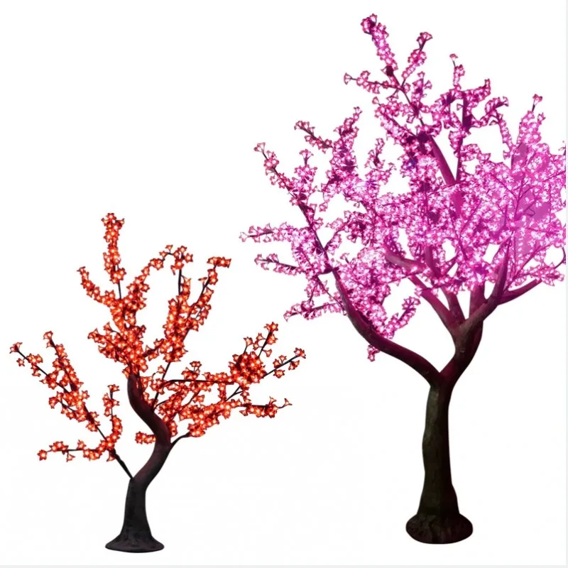 New Outdoor Led Artificial Cherry Blossom Tree Light Christmas Tree Lamp 1.8m 2m 2.5m Height 110/220vac Rainproof Garden Decor
New Outdoor Led Artificial Cherry Blossom Tree Light Christmas Tree Lamp 1.8m 2m 2.5m Height 110/220vac Rainproof Garden Decor