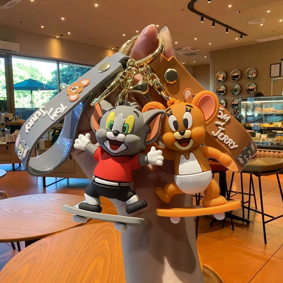 New Anime Keychain Cartoon Cute Tom and Jerry Figure Couple Fashion Bag Pendent Keyring Car Accessories Kids Toys Gift Wholesale
New Anime Keychain Cartoon Cute Tom and Jerry Figure Couple Fashion Bag Pendent Keyring Car Accessories Kids Toys Gift Wholesale