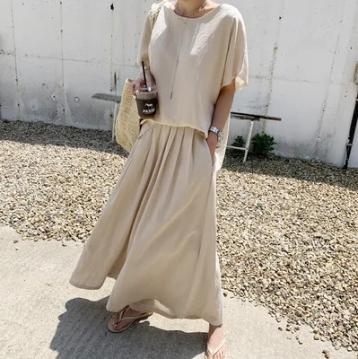 2026 Chic Style New Loose T-shirt + Wide-leg Pants2-piece Fashion Set Wedding Dress Midi Outfits Y2k、
2026 Chic Style New Loose T-shirt + Wide-leg Pants2-piece Fashion Set Wedding Dress Midi Outfits Y2k、