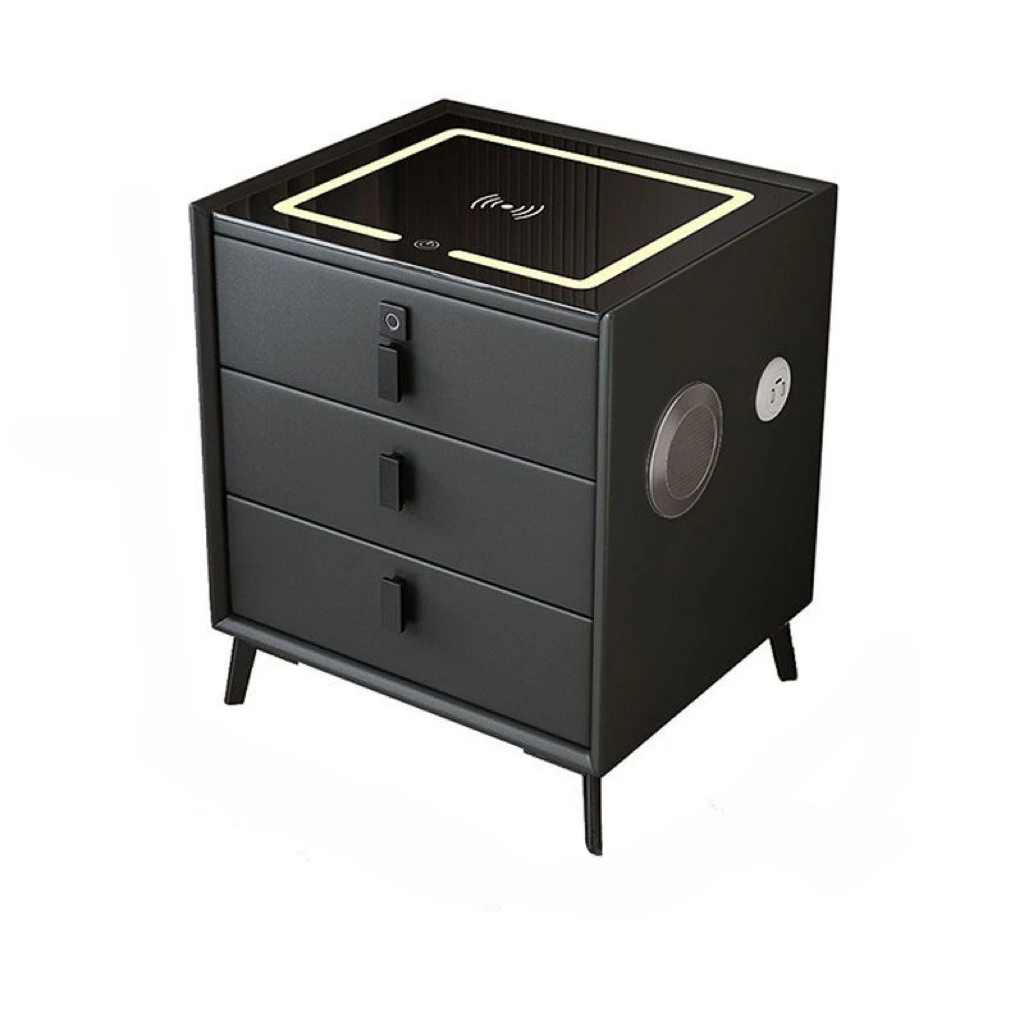 Smart bedside table with stereo, simple household bedside table 
Smart bedside table with stereo, simple household bedside table