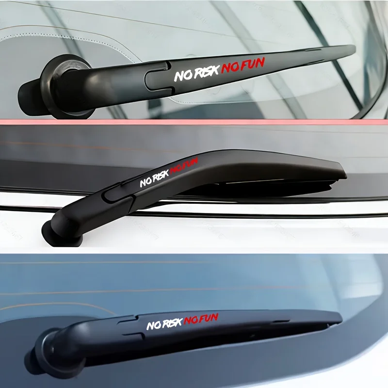 2Pcs NO RISK NO FUN Matte Waterproof Vinyl Stickers Decals For Car Windshield Wiper Body Scratch Cover
2Pcs NO RISK NO FUN Matte Waterproof Vinyl Stickers Decals For Car Windshield Wiper Body Scratch Cover
