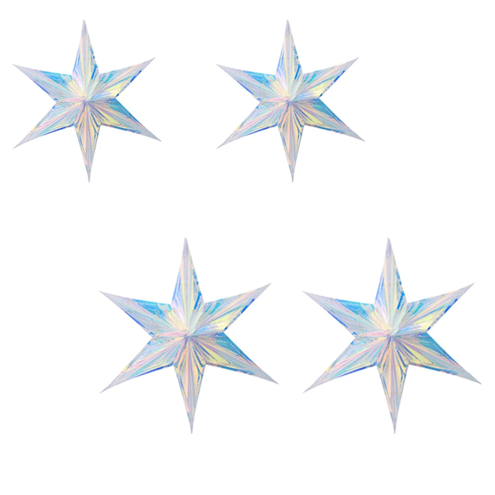 4 Pcs Hexagonal Star Ornament Decor Iridescent Wedding Decorations Neon Color Film
4 Pcs Hexagonal Star Ornament Decor Iridescent Wedding Decorations Neon Color Film
