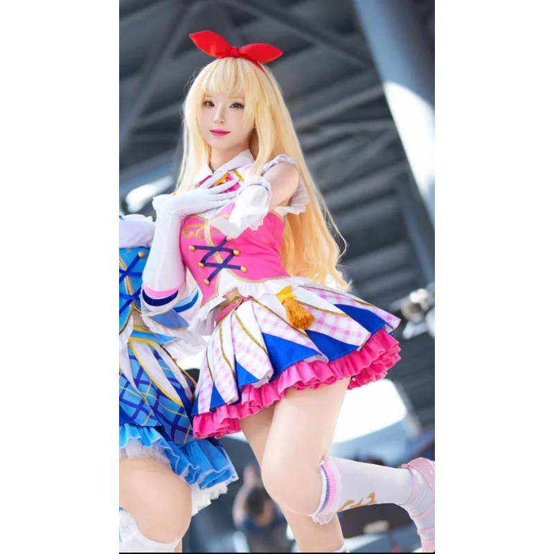 Anime Aikatsu!Hoshimiya Ichigo Cosplay Costume Women sweet dress necklaces props socks glove Halloween Christmas Lolita uniform
Anime Aikatsu!Hoshimiya Ichigo Cosplay Costume Women sweet dress necklaces props socks glove Halloween Christmas Lolita uniform