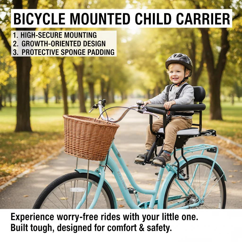 Adjustable Dual Point Fixation Kids Bike Seat 176lbs Capacity with Removable Guardrails and Sponge Padding for Bicycle Electric Bike Front Mounted Child Carrier for 1-5 Years Old
Adjustable Dual Point Fixation Kids Bike Seat 176lbs Capacity with Removable Guardrails and Sponge Padding for Bicycle Electric Bike Front Mounted Child Carrier for 1-5 Years Old