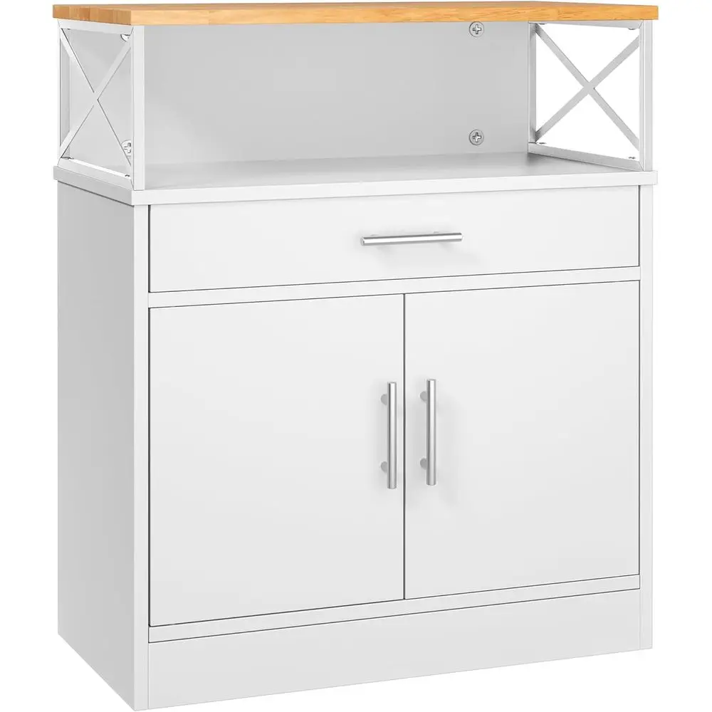 Adjustable Shelf Kitchen Storage Cabinet, White Home Coffee Bar Cabinet
Adjustable Shelf Kitchen Storage Cabinet, White Home Coffee Bar Cabinet