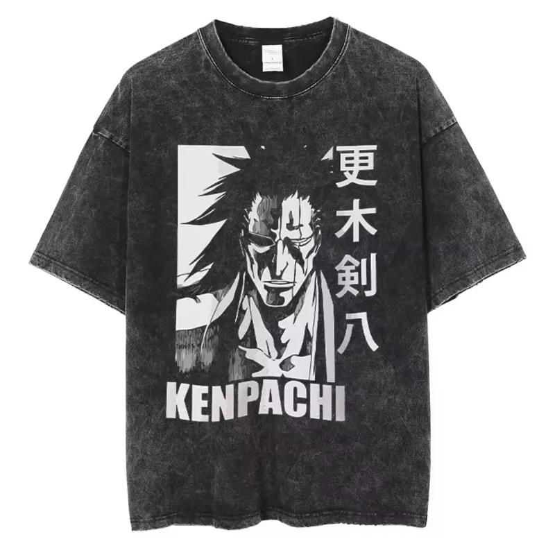 Japan Anime Bleach Zaraki Kenpachi Graphic Printed T Shirt Men Women Manga Tshirts Harajuku High Quality Washed T-shirt
Japan Anime Bleach Zaraki Kenpachi Graphic Printed T Shirt Men Women Manga Tshirts Harajuku High Quality Washed T-shirt