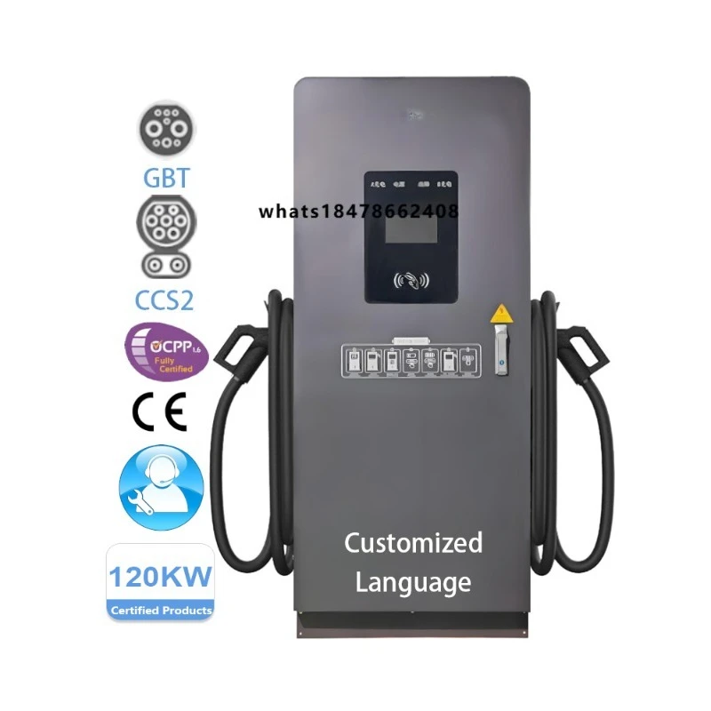 IP65 120kW DC fast charging station Dual CCS2/GBT for electric truck/bus 200-1000 volts wide voltage input remote EMS chargi
IP65 120kW DC fast charging station Dual CCS2/GBT for electric truck/bus 200-1000 volts wide voltage input remote EMS chargi