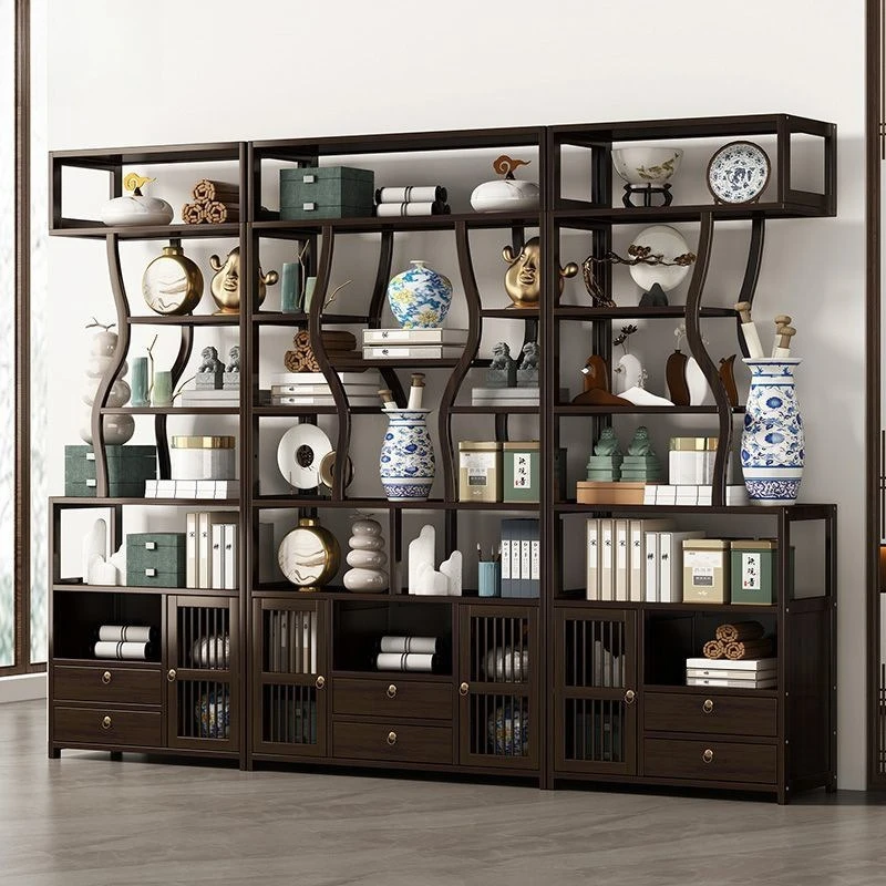 Partition Display Cabinet New Chinese Nanzhu Bogu Frame Duobao Pavilion Multi-layer Bookcase Living Room Multi-layer Furniture
Partition Display Cabinet New Chinese Nanzhu Bogu Frame Duobao Pavilion Multi-layer Bookcase Living Room Multi-layer Furniture