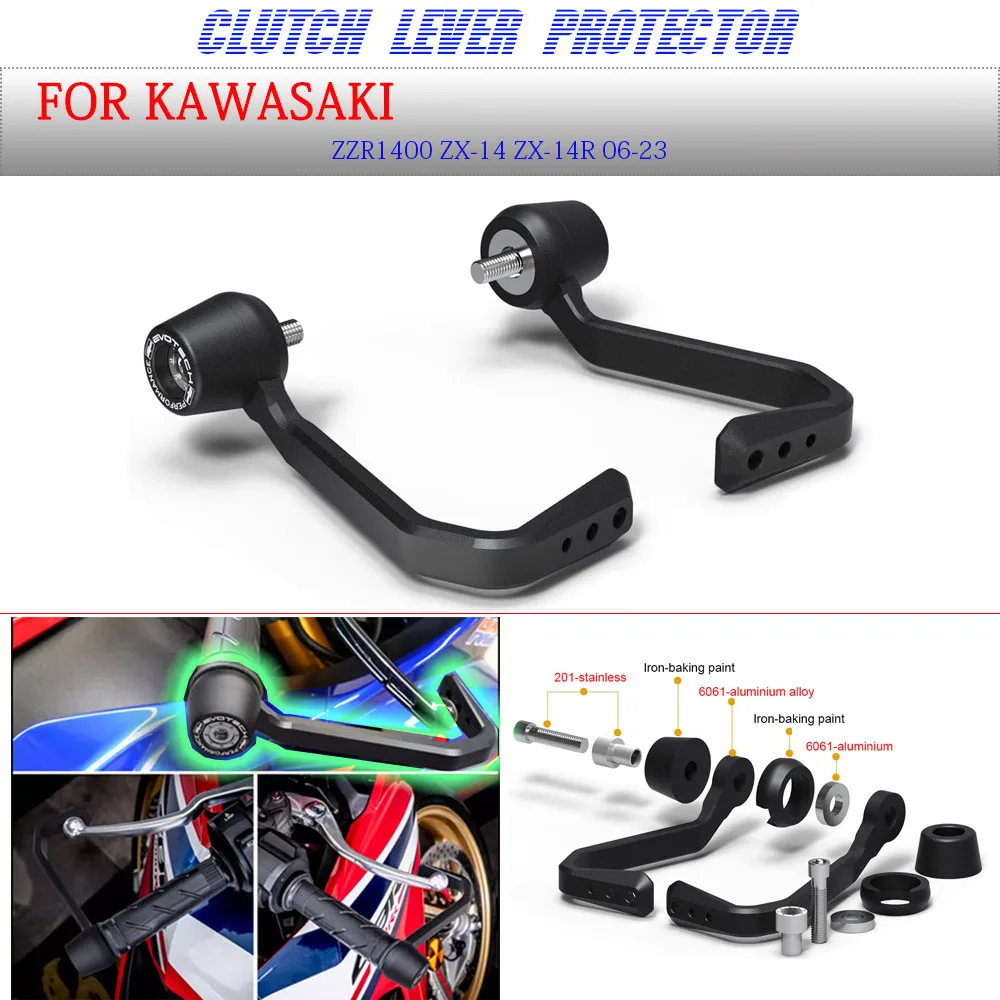 For Kawasaki ZZR1400 ZX-14 ZX-14R 06-23 Motorcycle Brake Bow Guard /Sports Racing Bow Guard Brake Clutch Hand Protection Device
For Kawasaki ZZR1400 ZX-14 ZX-14R 06-23 Motorcycle Brake Bow Guard /Sports Racing Bow Guard Brake Clutch Hand Protection Device