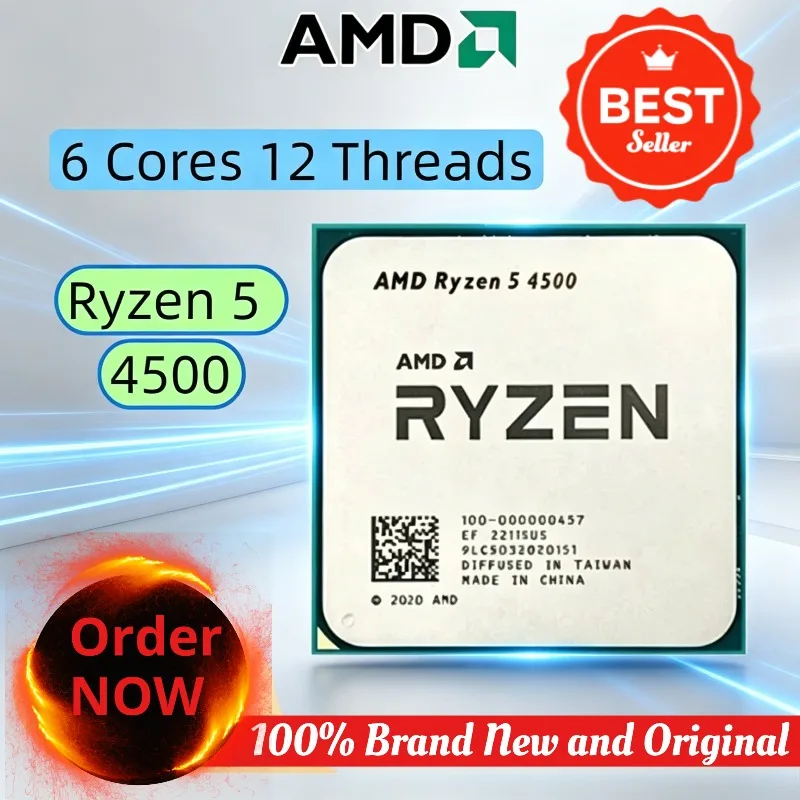 100% Brand New AMD Ryzen 5 4500 OEM Desktop CPU 6 Cores 12 Threads 4.1GHz Max Boost Socket AM4 PCIe 3.0 no fan in stock
100% Brand New AMD Ryzen 5 4500 OEM Desktop CPU 6 Cores 12 Threads 4.1GHz Max Boost Socket AM4 PCIe 3.0 no fan in stock