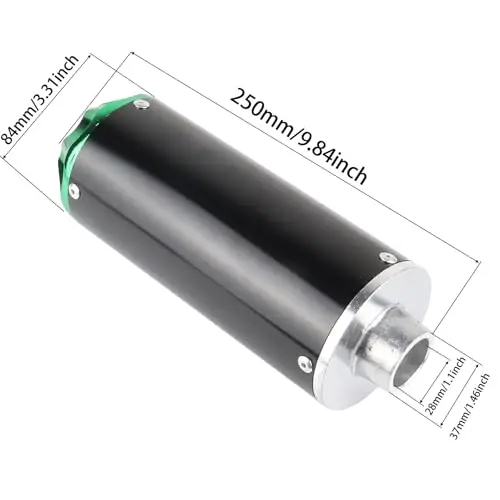 28mm Universal Exhaust Muffler With Heat Shield For 70cc 110cc 125cc Off-Road Motorcycles
28mm Universal Exhaust Muffler With Heat Shield For 70cc 110cc 125cc Off-Road Motorcycles